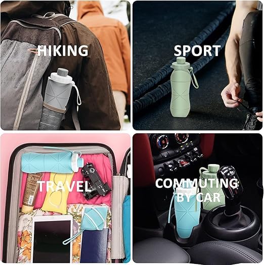 Premium Silicone Folding Water Bottle | ⏰Limited Period Offer⏰