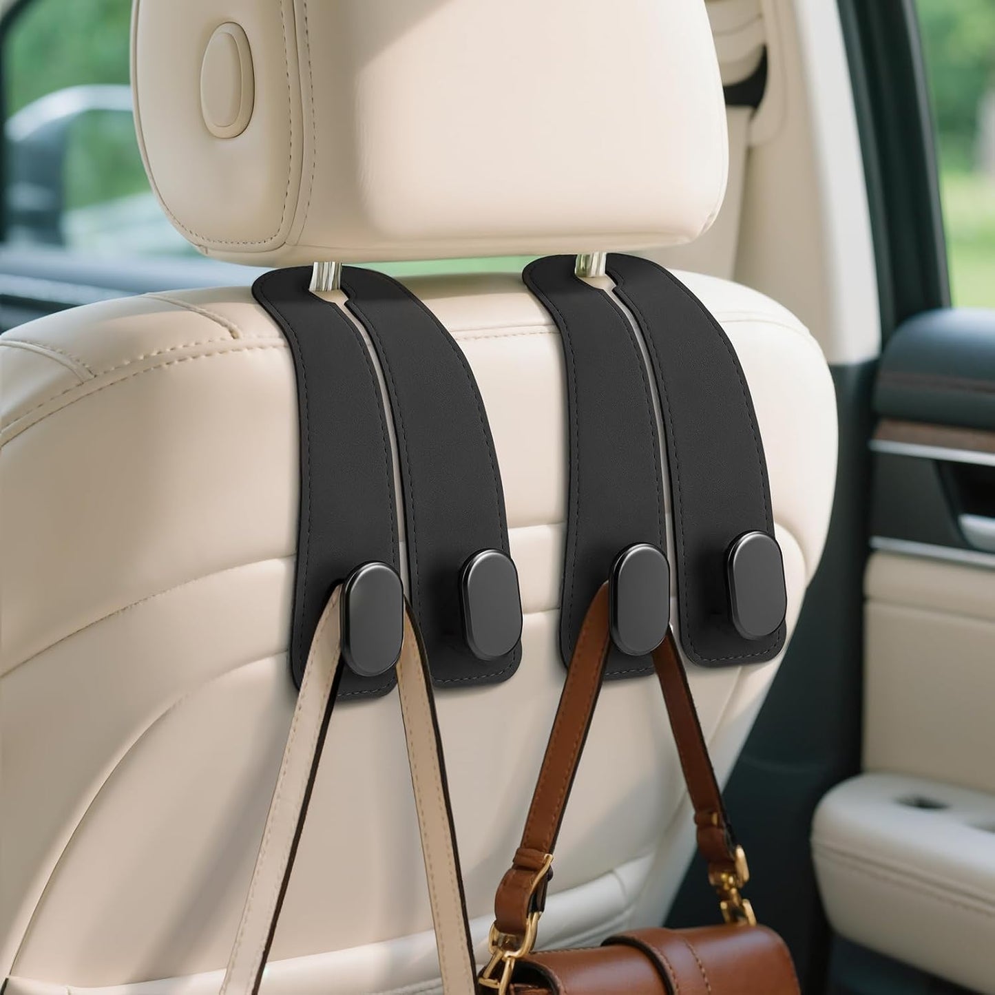 Infinix Car Seat Headrest Hook Heavy-Duty Organizer Pack of 2