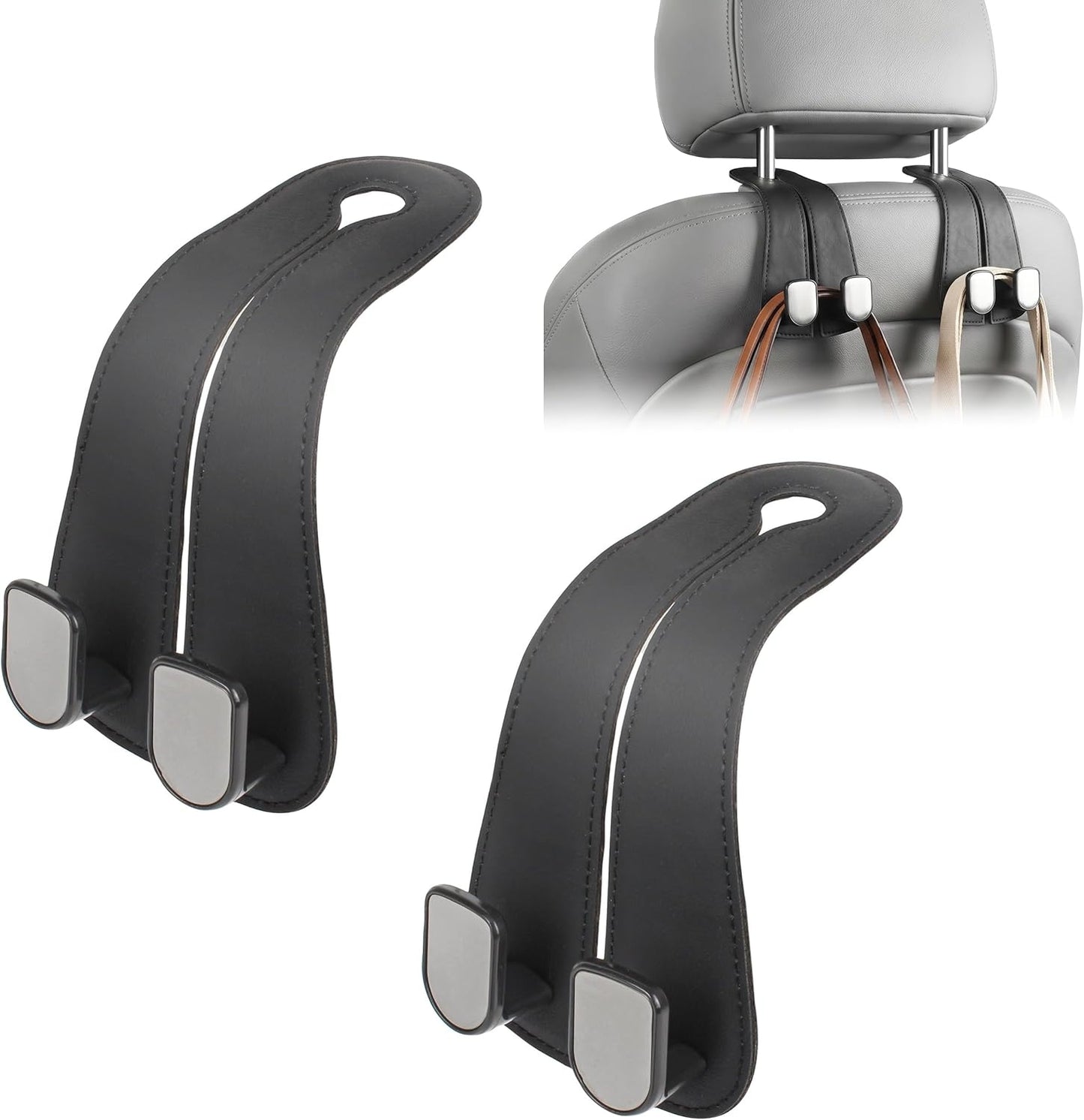 Infinix Car Seat Headrest Hook Heavy-Duty Organizer Pack of 2