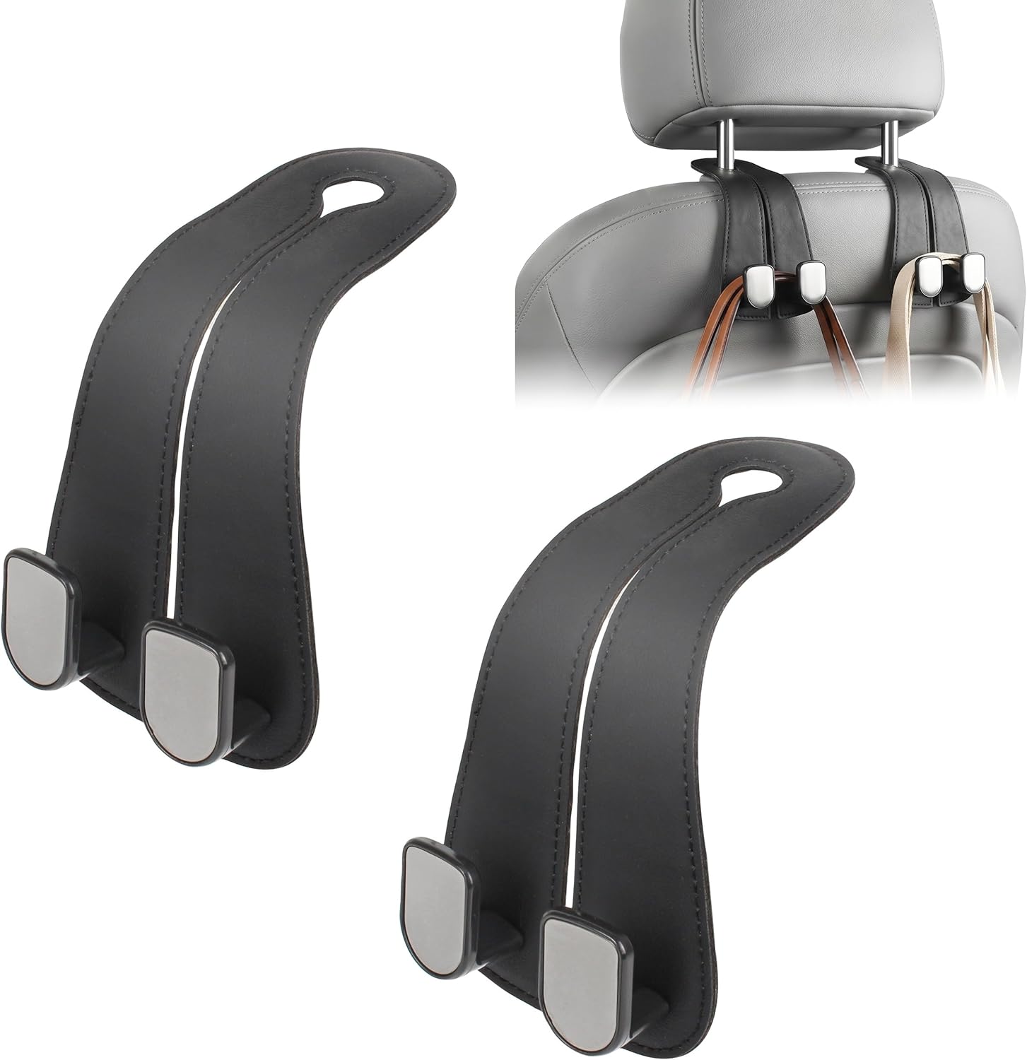Infinix Car Seat Headrest Hook Heavy-Duty Organizer Pack of 2