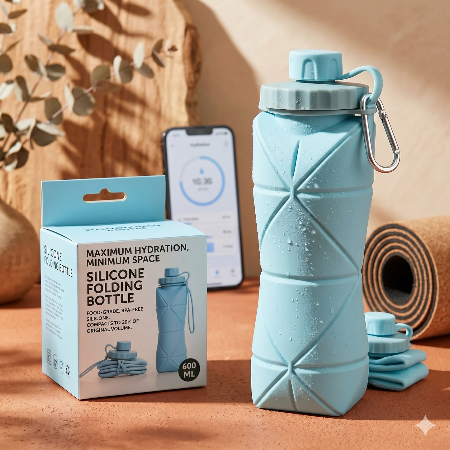 Premium Silicone Folding Water Bottle | ⏰Limited Period Offer⏰